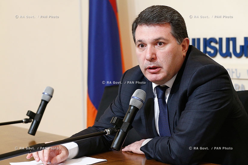 Правительство РА: Пресс-конференция министра охраны природы Армении Арама Арутюняна