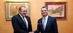 RA Govt.: Prime minister Tigran Sargsyan had a working dinner with Georgian president Giorgi Margvelashvili