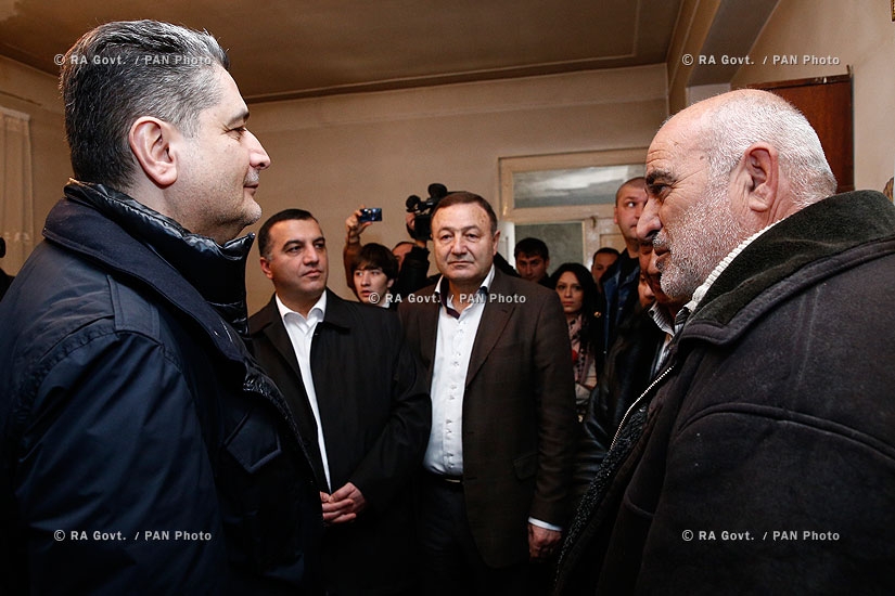 RA Govt.: Prime minister Tigran Sargsyan, Armen Yeritsyan and Sergo Karapetyan pay working visit to Armavir Province