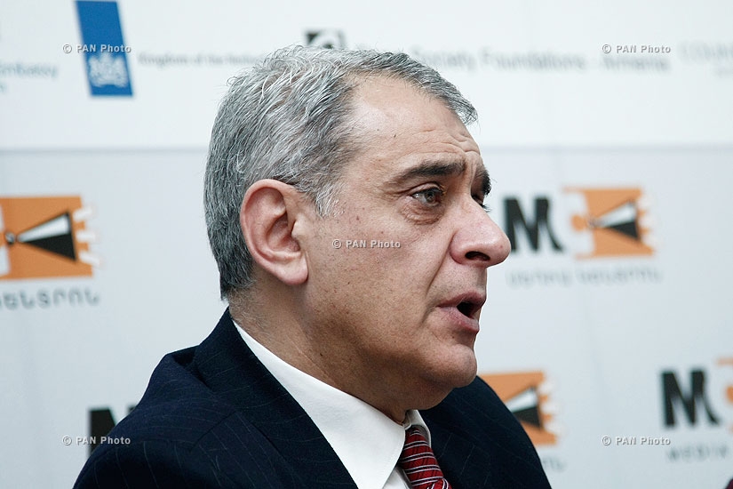 Press conference of head of the Caucasus Institute Alexander Iskandaryan and  head of the Consent center David Shahnazaryan