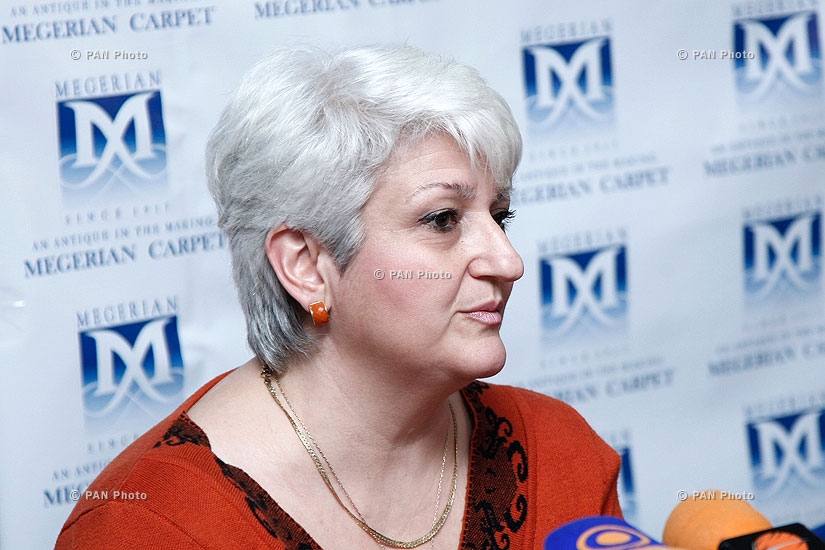 Press conference of head of the Guild of Armenian Guides Lia Bakhshinyan and chairman of Union of Industrialists and Entrepreneurs Inga Sargyan