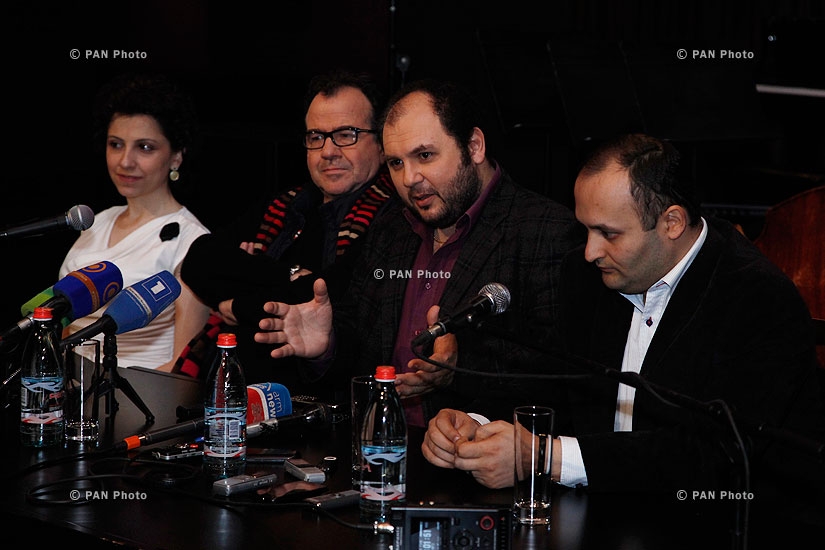 Press conference on the joint concert of National Chamber Orchestra of Armenia and french accordionist Richard Galliano