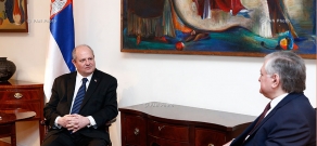 ՀՀ ԱԳ նախարար Էդվարդ Նալբանդյանն ընդունել է  Սերբիայի Հանրապետության ԱԳ նախարար Իվան Մրկիչին