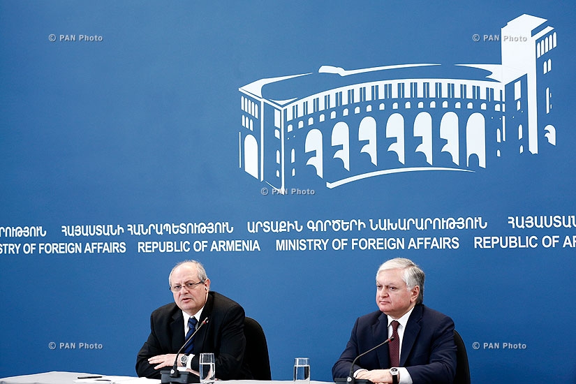 Совместная пресс-конференция Министров иностранных дел Армении и Сербии Эдварда Налбандяна и Ивана Мркича
