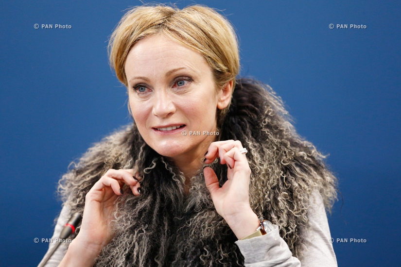 Press conference of French singer Patricia Kaas