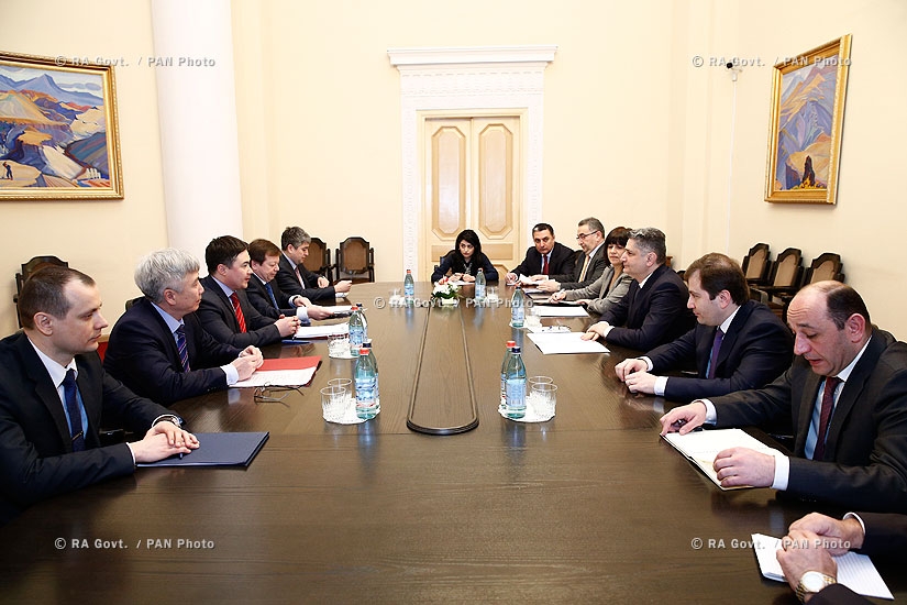 Правительство РА: Премьер-министр Тигран Саркисян принял делегацию, возглавляемую членом коллегии Евразийской экономической комиссии, министром Тимуром Сулеймановым