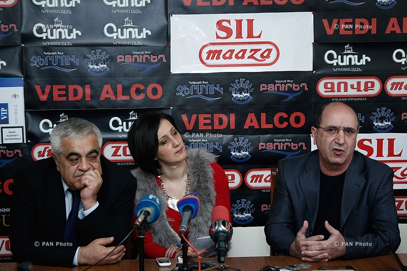 Press conference of Manvel Badeyan and Garnik Isagulyan
