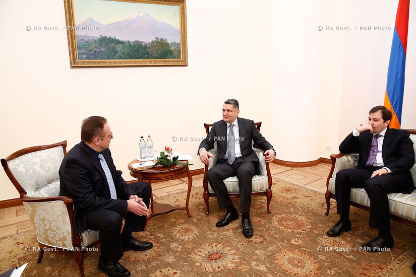RA Govt.: Prime minister Tigran Sargsyan receives Member of the Board, Minister for Customs Cooperation at the Eurasian Economic Commission (EEC)