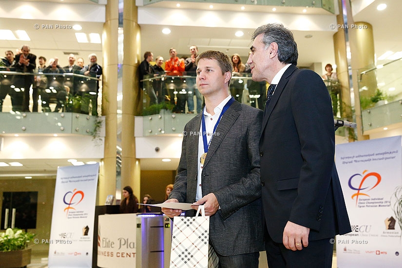 The 15th European Individual Chess Championship: Awarding ceremony