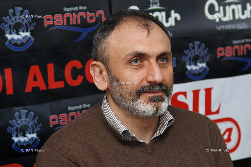 Press conference Mher Mkrtchyan's widow Tamar Hovhannisyan, Armen Martirosyan and Zaven Boyajyan