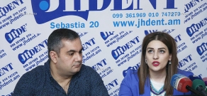 Press conference of Aram Navasardyan and Gayane Dajunts, members of Gallup International Association’s Armenian office