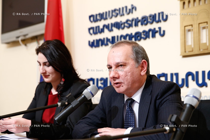 RA Govt.: Press conference of RA Minister of Economy Vahram Avanesyan