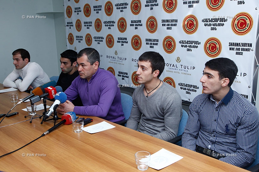 Пресс-конференция главного тренера сборной Армении по спортивной гимнастике Акопа Серобяна и гимнастов