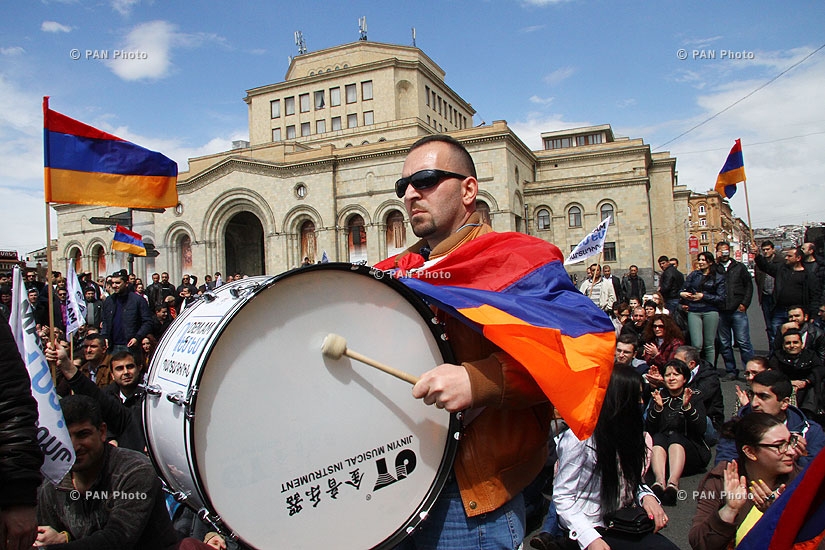 I am Against rally in front of Finance Ministry of Armenia