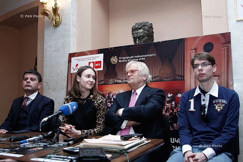 Press conference of Armenian Philharmonic Orchestra and Justus Frantz
