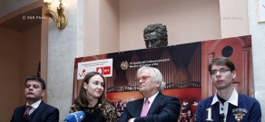 Press conference of Armenian Philharmonic Orchestra and Justus Frantz