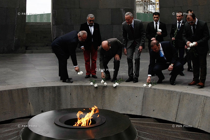 European political and economic leaders laid wreath to Armenian Genocide Memorial