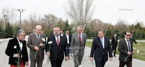Европейские политические и экономические деятели возложили венок к Мемориалу жертв Геноцида армян