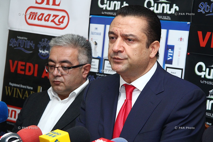Press conference of Hayk Alumyan, Nikolay Hakobyan and Manvel Ter Arakelyan