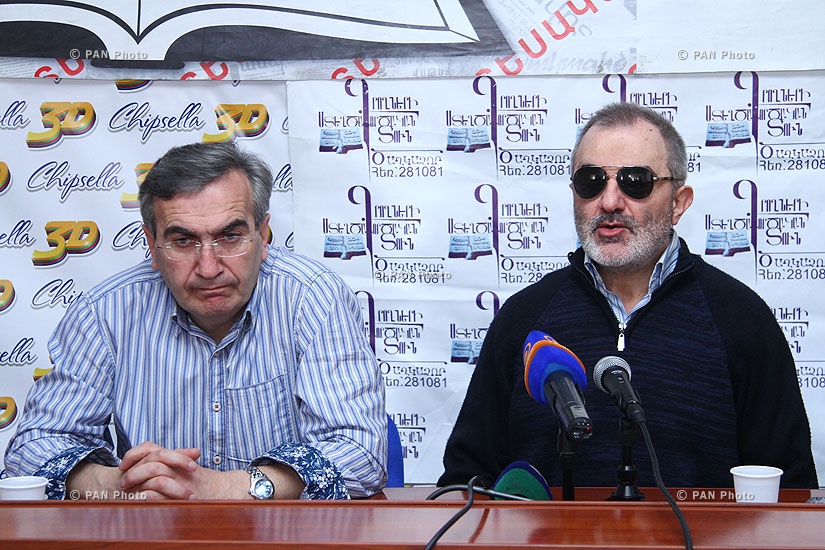 Press conference of Alek Yenigomshyan and Gagik Ginosyan