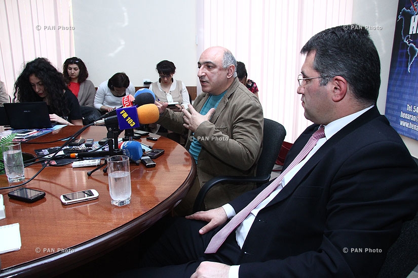 Press conference of Armen Martirosyan and Boris Navasardyan