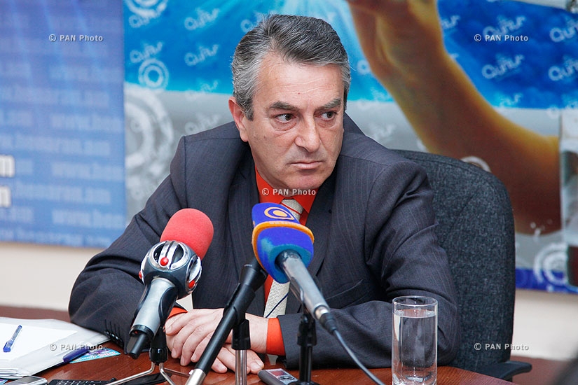 Press conference of Gagik Sarukhanyan