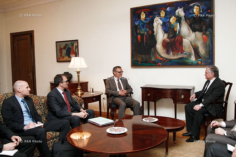 RA Minister of Foreign Affairs Edward Nalbandyan receives Angelo Gnaedinger, OSCE Special Representative for the South Caucasus, 