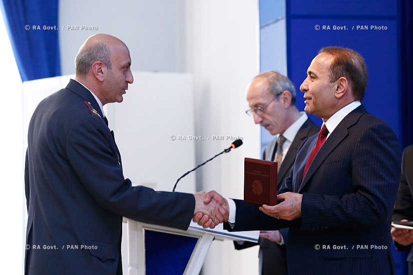 RA Govt.: Prime minister Hovik Abrahamyan attends meeting, dedicated to 96th anniversary of RA Police