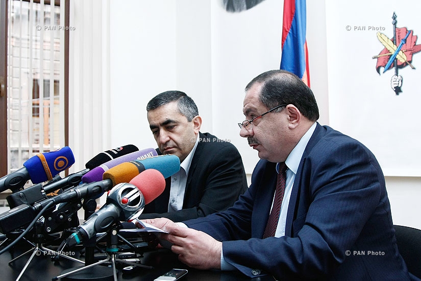 Press conference of ARF-D Supreme Body's members Armen Rustamyan and Aghvan Vardanyan