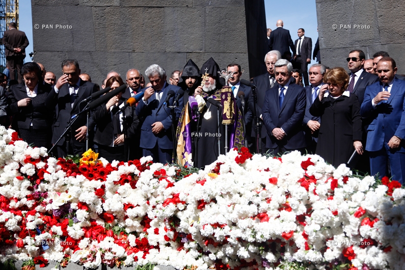 99-ая годовщина Геноцида армян в Цицернакаберде