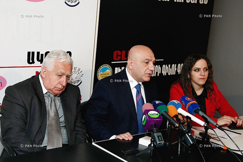 Press conference of National Dance Art Union chairman Karen Gevorgyan and  Armenian State Philharmonic Orchestra head Gagik Manasyan