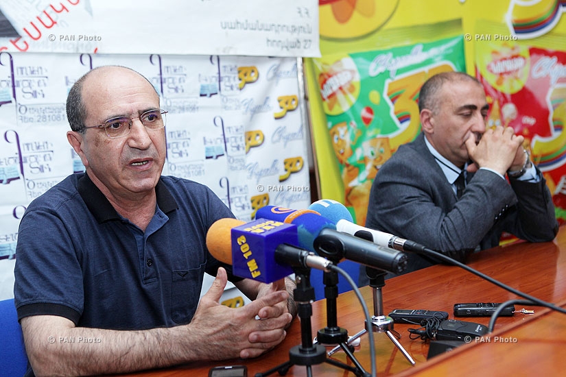 Press conference of National security party leader Garnik Isagulyan