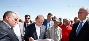 RA Govt.: PM Hovik Abrahamyan and Minister of Agriculture Sergo Karapetyan visit Ararat province