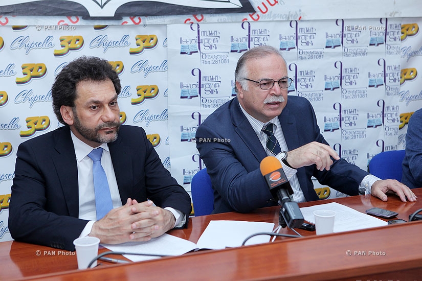 Press conference of Harutyun Selimyan and Mkrtich Melkonyan