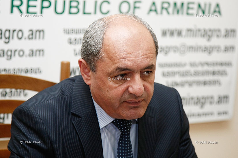 Press conference of RA Deputy minister of agriculture Garnik Petrosyan
