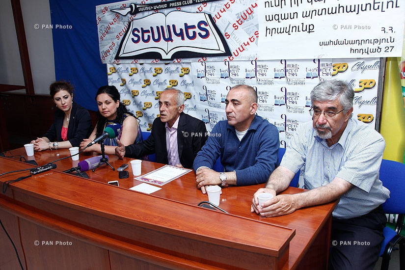Press conference of honored cultural worker Gusan Haykazun and Haykazunk Ensemble