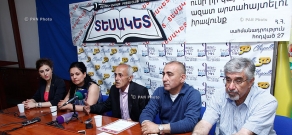 Press conference of honored cultural worker Gusan Haykazun and Haykazunk Ensemble