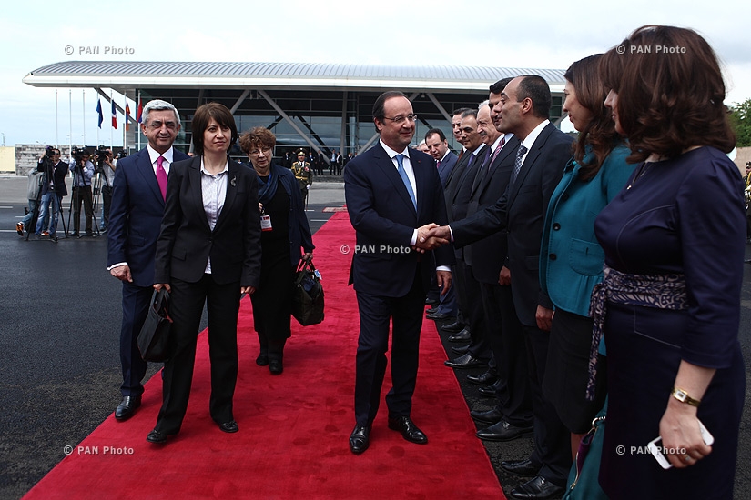 Церемония прощания с президентом Франции Франсуа Олландом