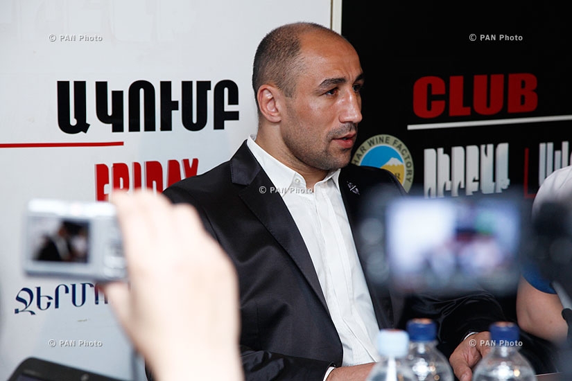 Press conference of boxer Arthur Abraham