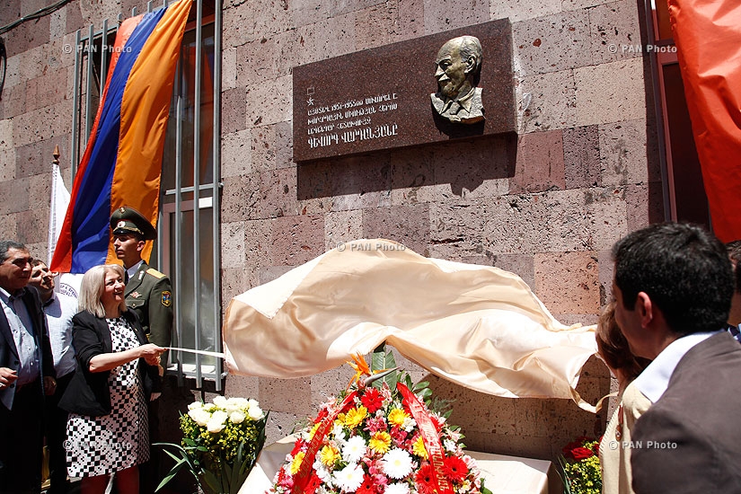 The opening of the memorial plaque of Soviet Union Hero Gevorg Vardanyan