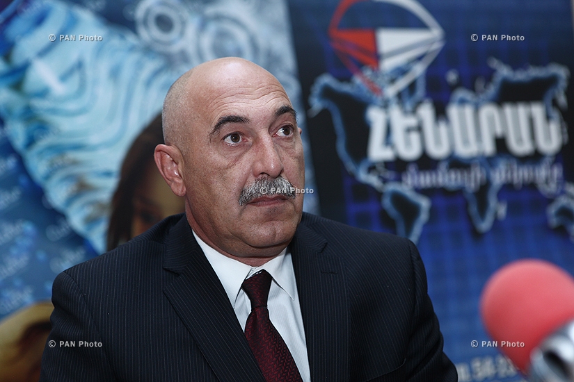 Press conference of Armen Karapetyan