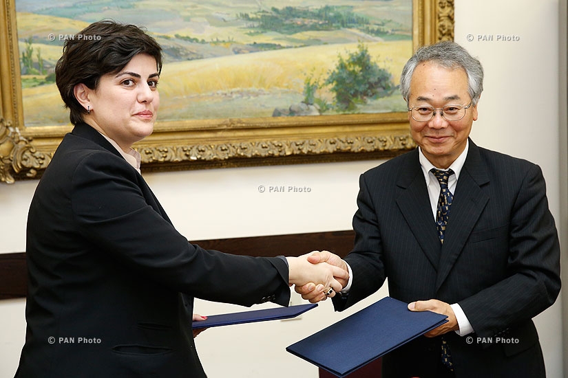 Подписание соглашения между Министерством культуры Армении и Токийским национальным научно-исследовательским институтом культурных ценностей