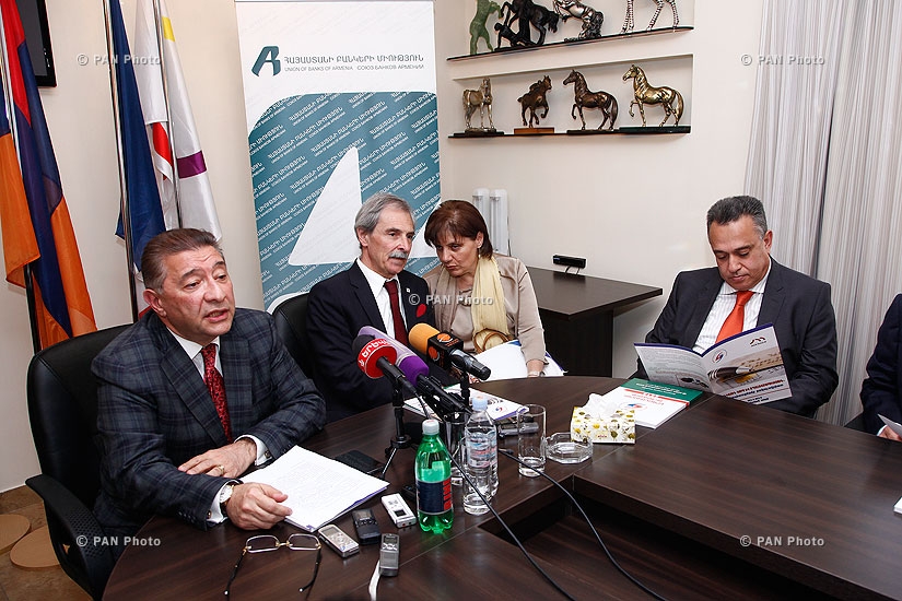 Press conference of Samvel Chzmachyan, Hakob Andreasyan and Jean Jacques Montois 