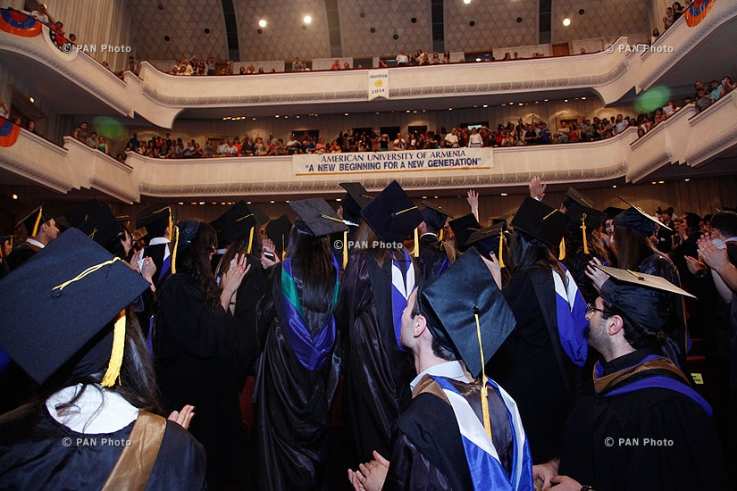 Церемония вручения дипломов выпускникам Американского университета Армении