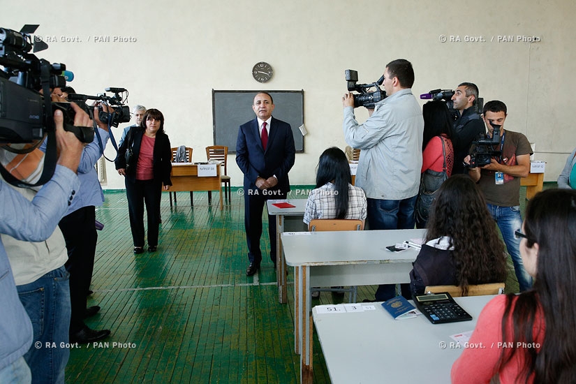 RA Govt.: United entrance exams kick off in Armenia