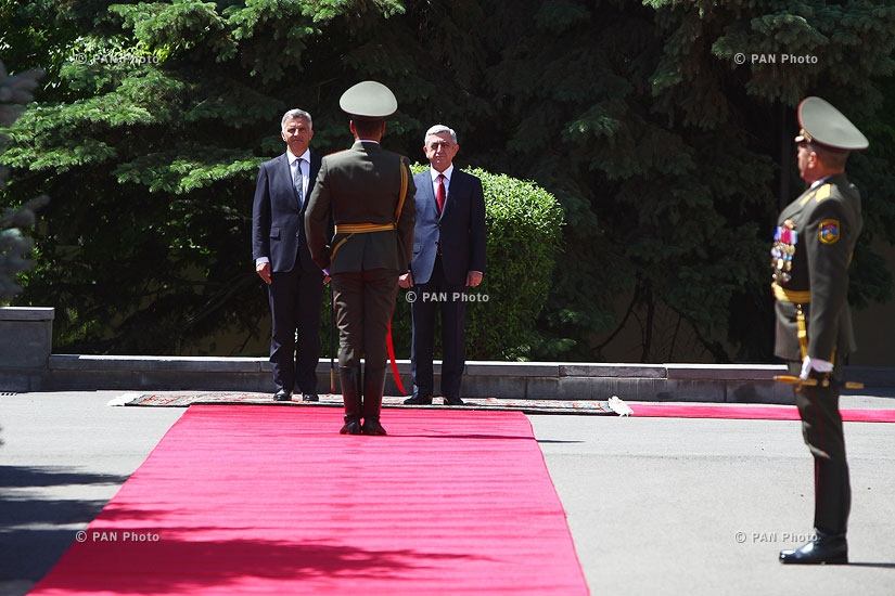 Welcoming ceremony for President of Switzerland, OSCE Chairperson-in-Office Didier Burkhalter