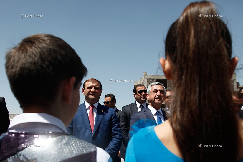 Նախագահ Սերժ Սարգսյանն այսօր մասնակցել է գեղասահքի նոր դպրոցի հիմնարկեքի արարողությանը