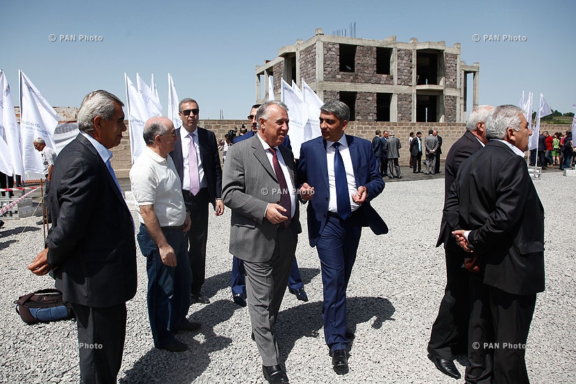 Президент Армении Серж Саркисян принял участие в церемонии закладки новой школы фигурного катания
