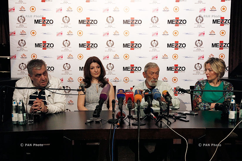 Press conference of famous Georgian singer and actor Vakhtang Kikabidze