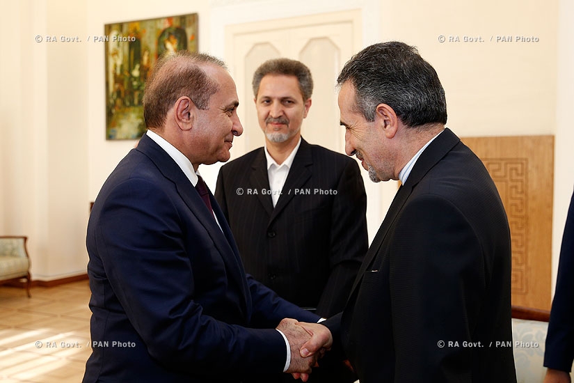 Правительство РА: Премьер-министр Овик Абрамян принял послa Ирана в Армении Мохаммада Реиси 